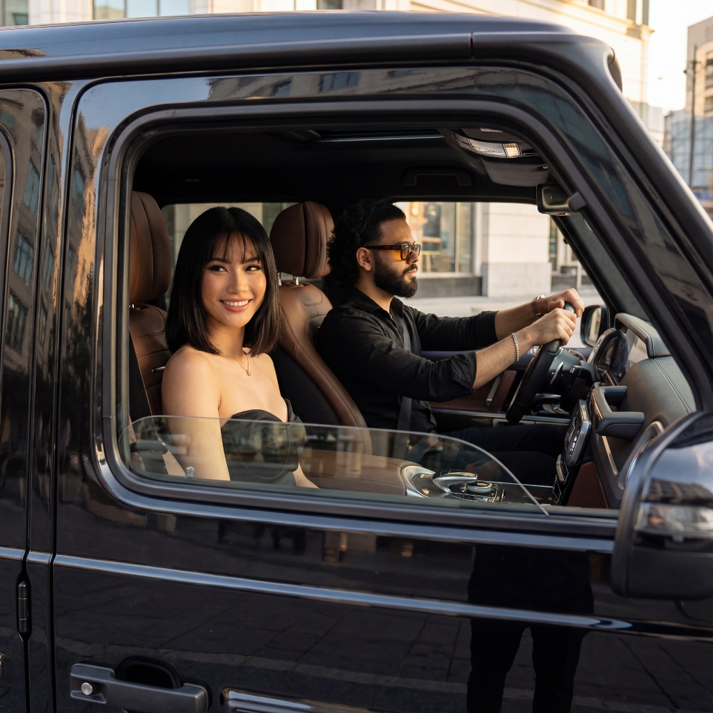 Anyro (anyrxo) lifestyle photo - tech founder driving